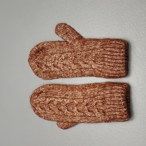 Time and Tru Accessories - 3/$15 time and tru knit brown mittens gloves women's one size